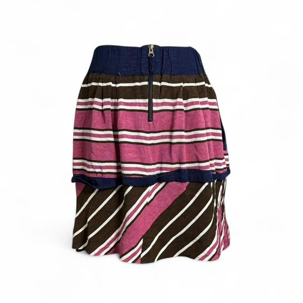 Maeve Anthropologie Tiered Striped Skirt Womens size 4 (small - medium ) - Picture 2 of 6